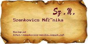 Szenkovics Mónika névjegykártya